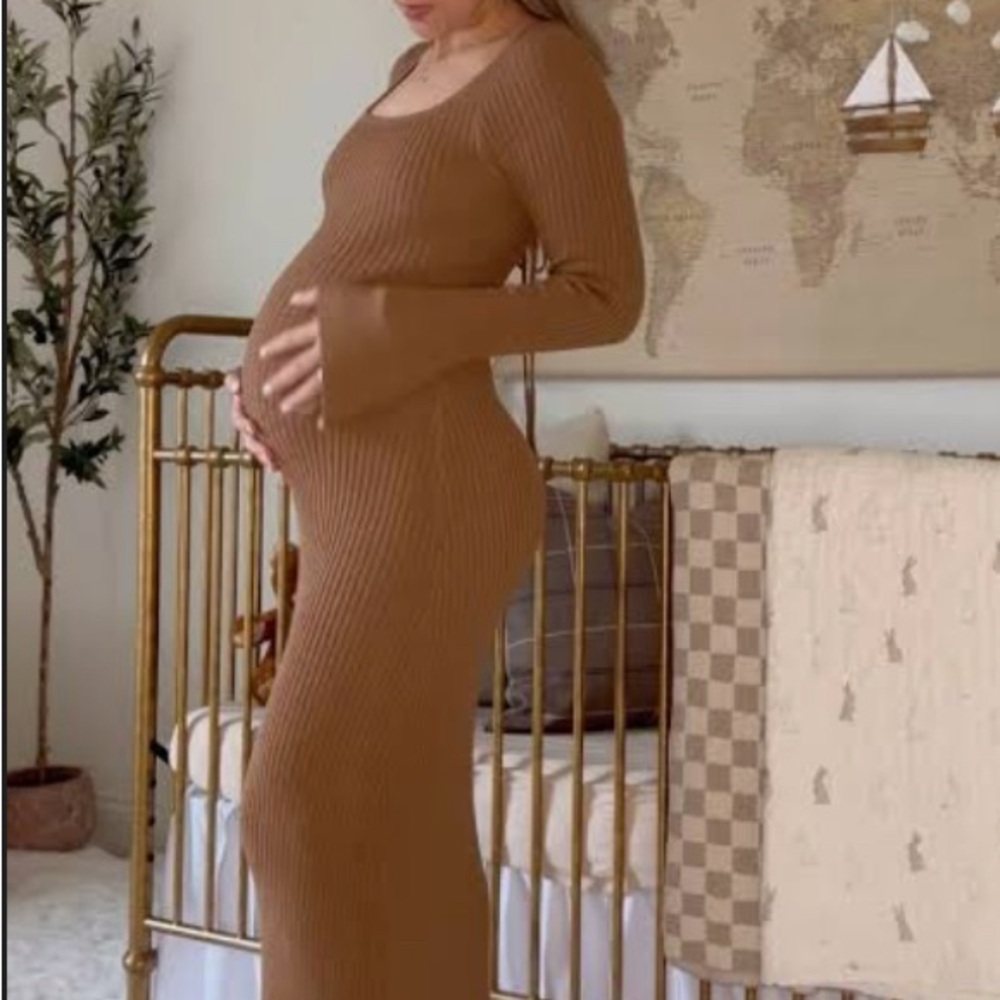 Princess Polly Brownhall Long Sleeve Maxi